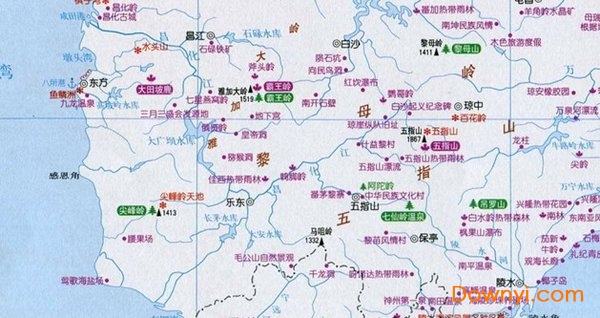 海南岛旅游地图 免费版1