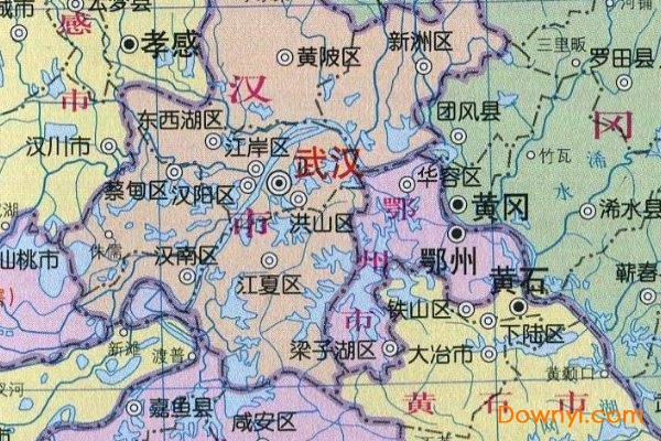 湖北省地图高清最新版 绿色版0