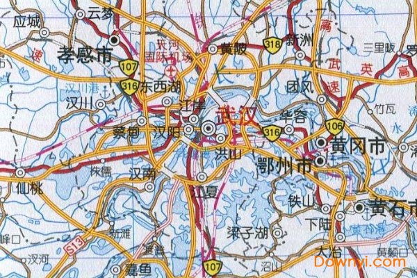 湖北省交通地图高清版大图 绿色版0