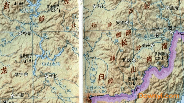 吉林省地势图高清版 截图1