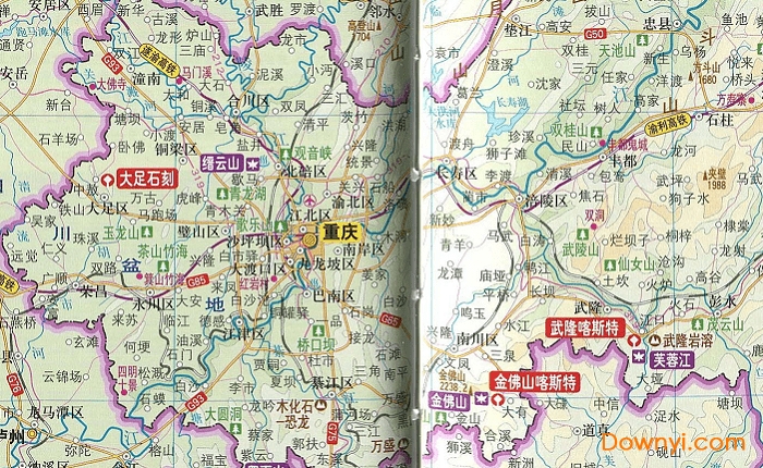 綦江高清地图