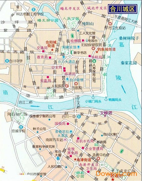 重庆市合川区地图 高清版0