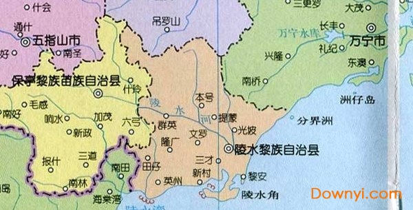 海南地圖政區圖 免費版 3