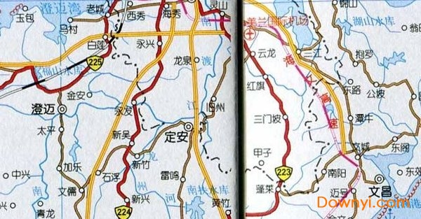 海南省交通地图全图 免费版1