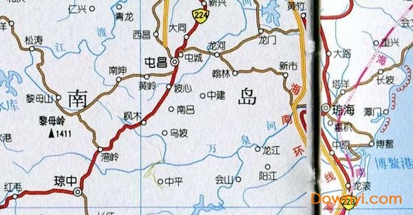 海南省交通地图全图 免费版3