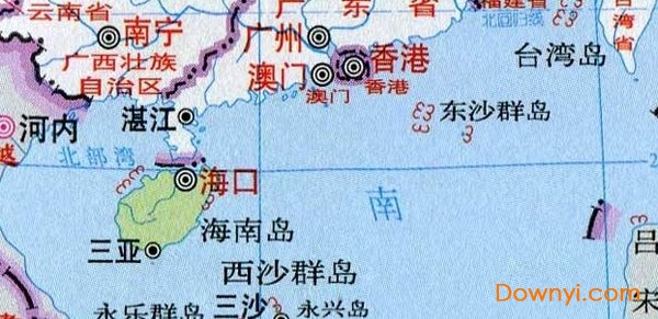 海南省概貌地图 免费版0