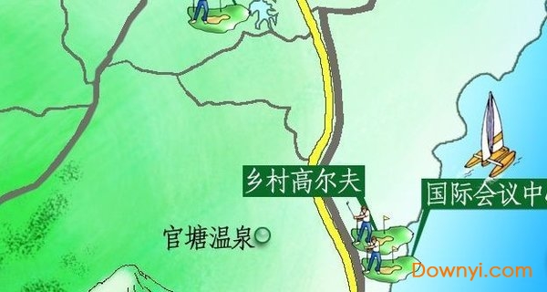 海南省高尔夫球场分布地图 免费版2