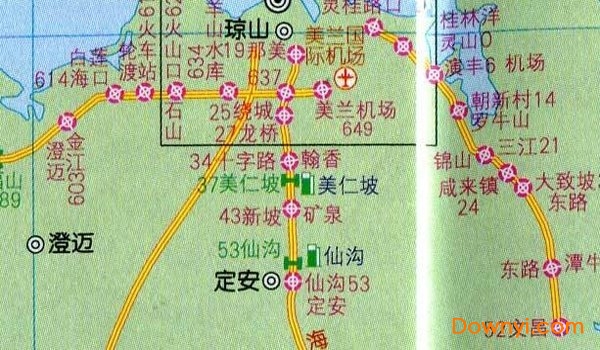 海南省高速公路地图高清版 免费版1