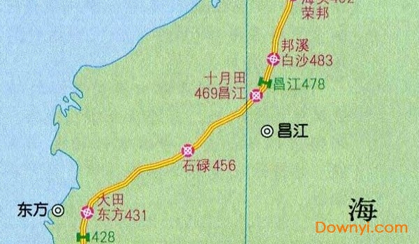 海南省高速公路地图高清版 免费版3