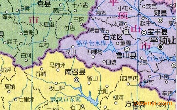 河南省地图精确到县 高清版1