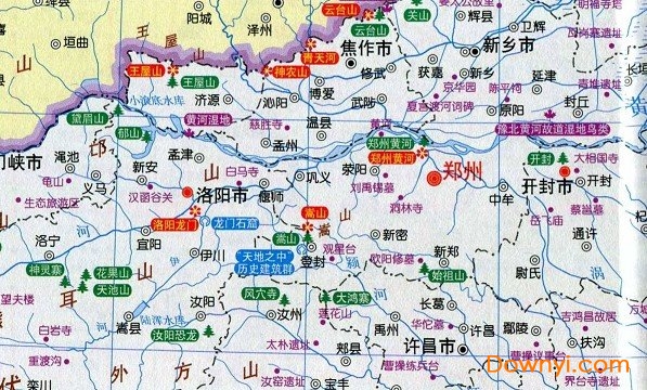 河南省旅游地图高清全图 免费版0