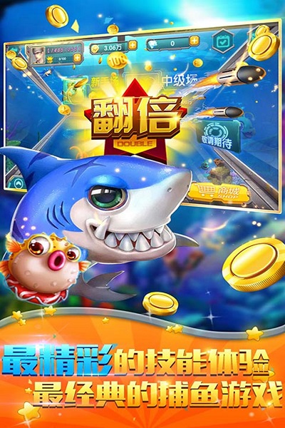 鱼丸深海狂鲨游戏老版 截图0