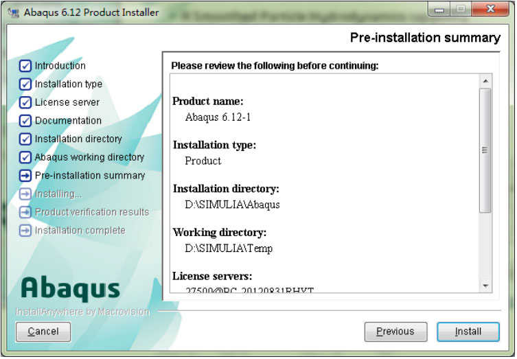 ABAQUS6.14安装教程