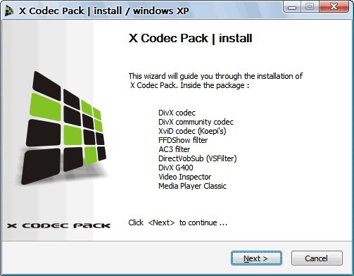 X Codec Pack(多媒体译码器) 最新版0