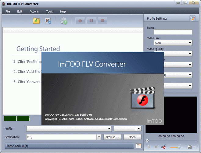 ImTOO FLV Converter(视频格式转换器) 截图0