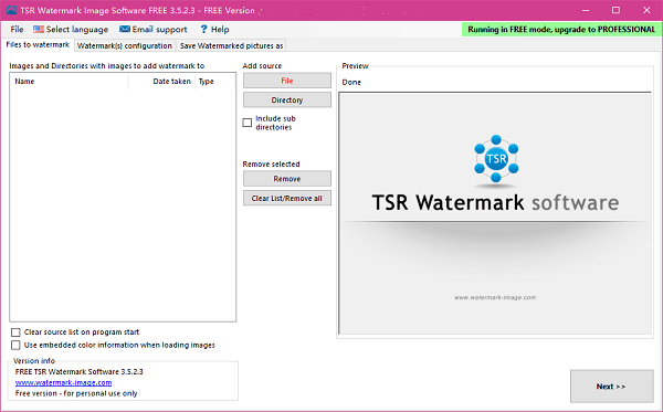 tsr watermark image图像处理软件 截图0