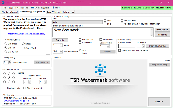 tsr watermark image图像处理软件 截图1