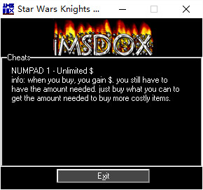 星球大战旧共和国武士无限金钱修改器 v1.0 绿色版0