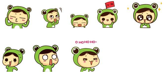 小绿蛙qq表情包 截图0