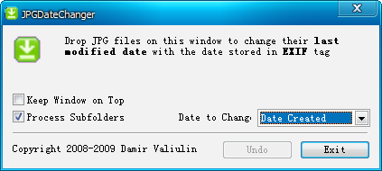 jpgdatechanger(相片日期修改) v1.3 免费版0