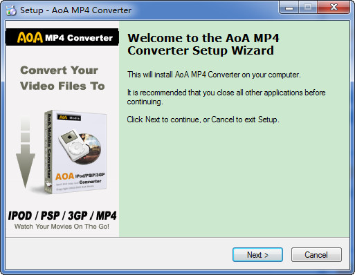 aoa mp4 converter软件 截图0