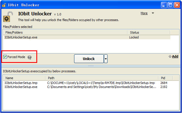 iobit unlocker64位 V1.1 绿色版2