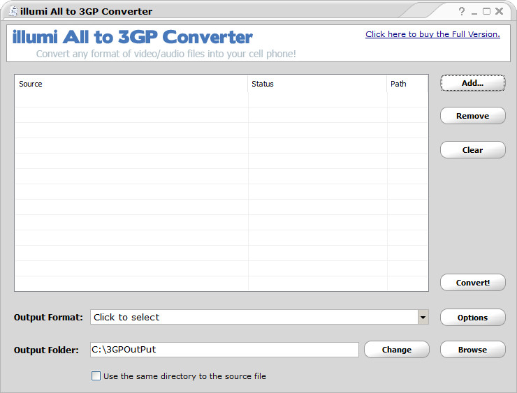 手机3gp转换器(illumi All to 3GP Converter) 截图0