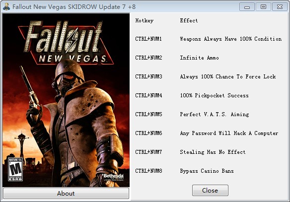 辐射新维加斯作弊器 v1.0 绿色版0