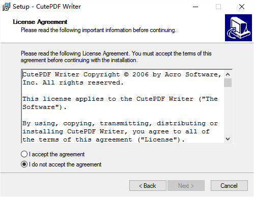 cutepdf writer汉化版 v2.61 安装版0