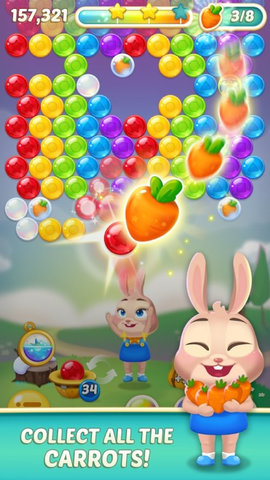 兔子泡泡龙2中文修改版(bunny pop2) v1.2.2 安卓版1