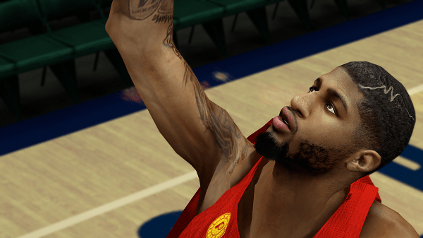 nba2k14保罗乔治面部补丁 绿色版1