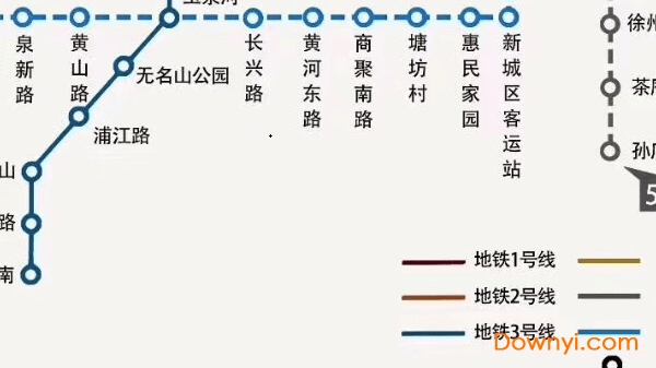 徐州地铁运营线路图2019版 最新版0