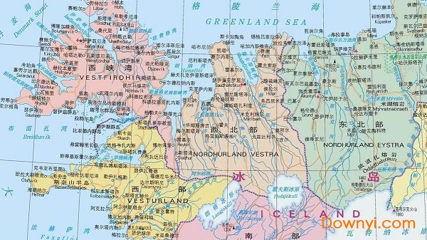冰岛地图全图手机版