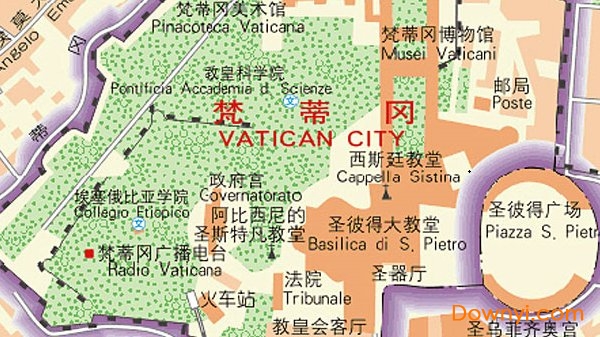 梵蒂冈地图高清版