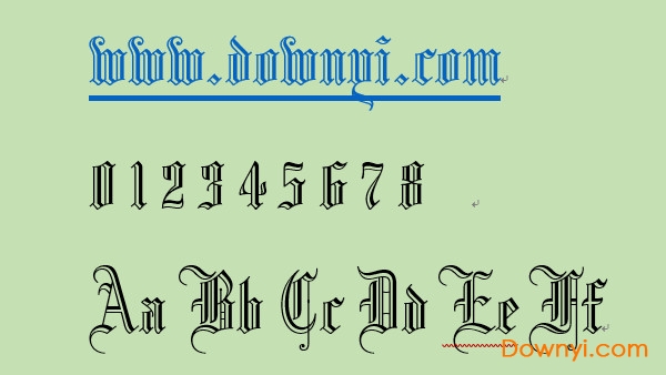 blackletter686bt字體