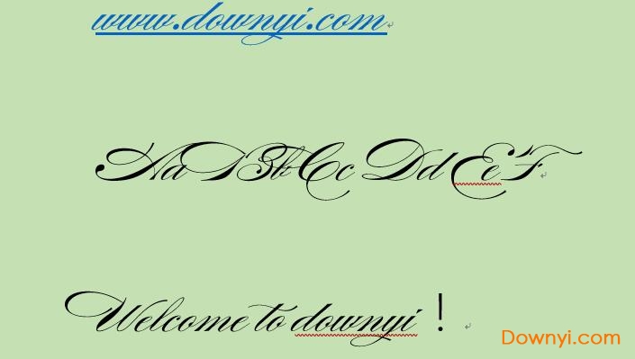 burguesscript字体