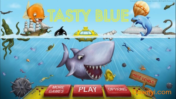 品尝深蓝吃地球解锁鲨鱼版(tasty blue) 截图0