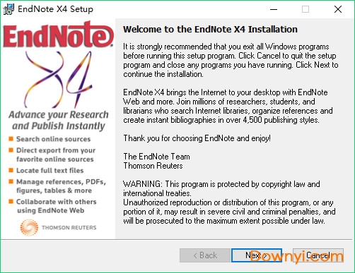 endnote x4电脑版