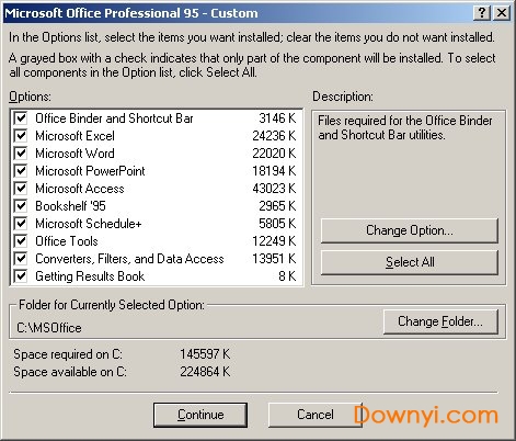 office95美国标准版 v7.0 免费版0