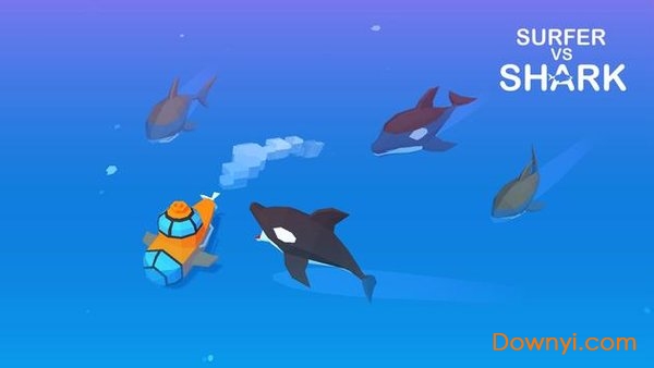 冲浪者vs鲨鱼游戏(surfer vs shark) 截图2