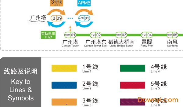 广州地铁线路图2019版