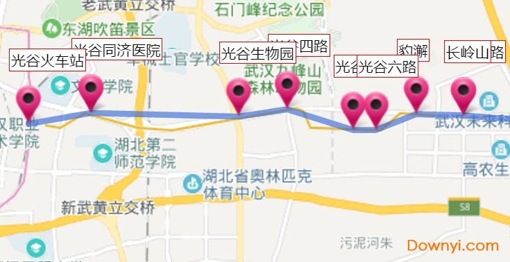 武汉地铁11号线东段线路图最新版 截图0