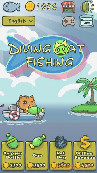 我的潜水捕鱼猫游戏