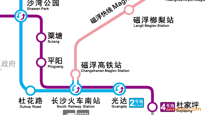 长沙地铁线路图2019高清版