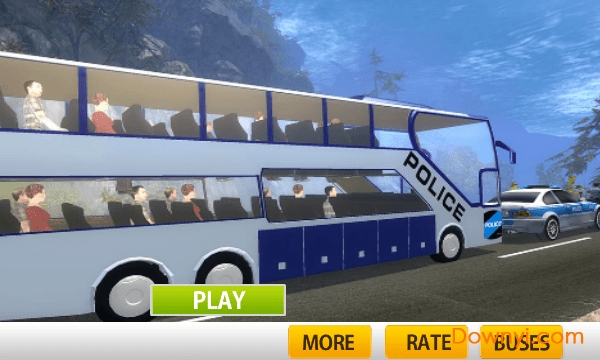 警车模拟驾驶修改版(police bus hill climb drivee) v1.1 安卓版0