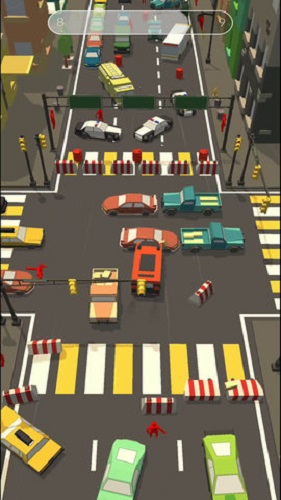 障碍道路碰撞3d游戏