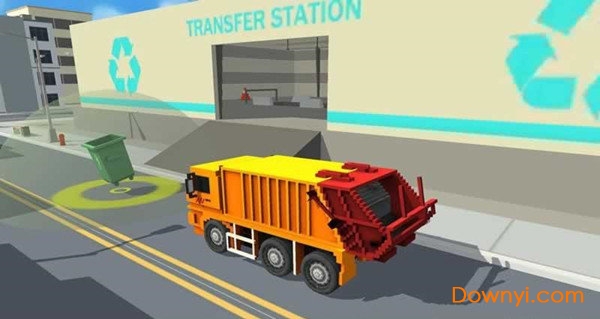 像素城市垃圾车模拟游戏