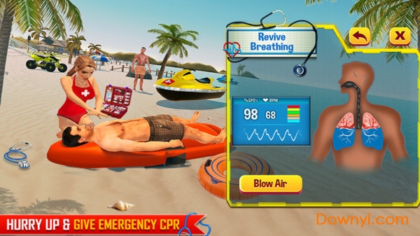 海滩美女救生员游戏 截图2