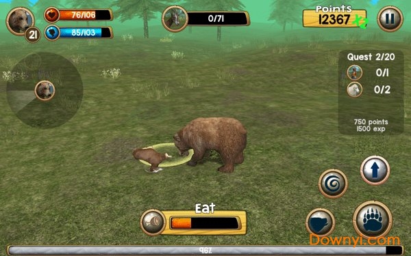 野熊模擬器內購修改版(wild bear simulator 3d) v1.0 安卓版 3