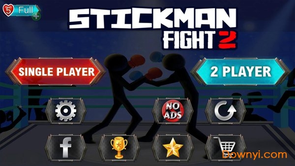 火柴人双人对战最新版(Stickman Fight 2) 截图1